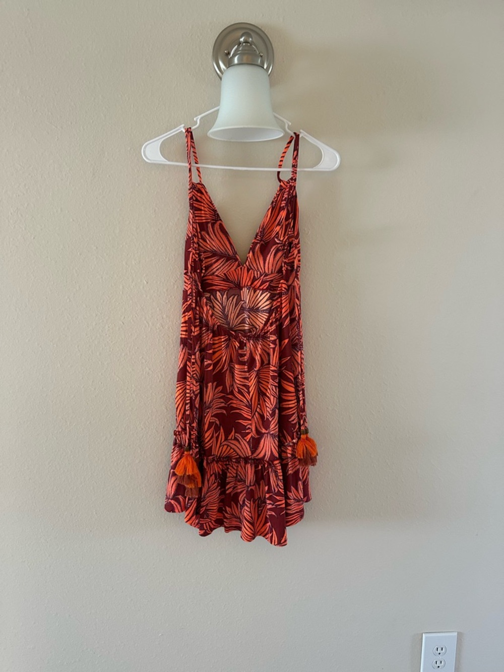 Maaji Red & Orange Tropical Print Dress - Picture 2 of 4